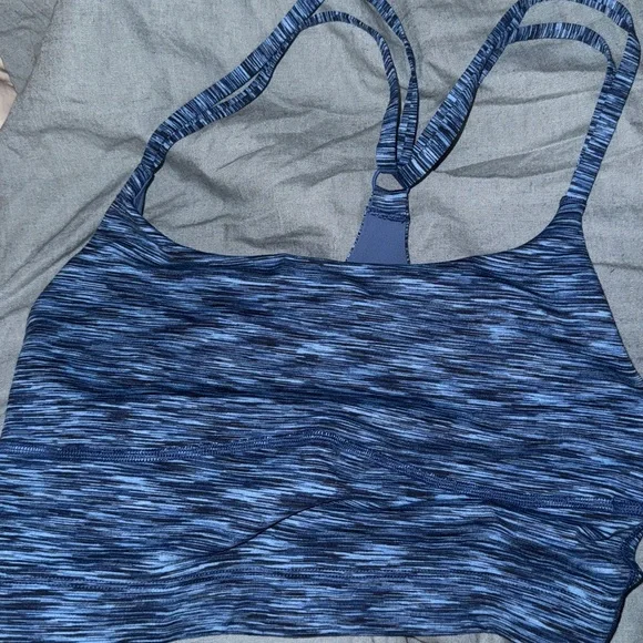 Outdoor Voices Heathered Blue Crop Top - Picture 5 of 7